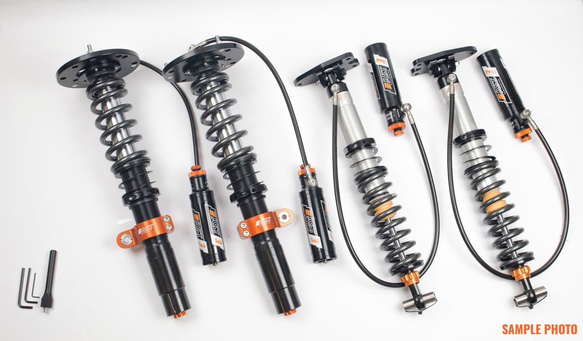 AST Suspension 5300 Series 3-Way Coilover Kit (Front/Rear Top Mounts) - 2010-2014 BMW X1 Sport Utility AWD (E84) RAC-B1407S