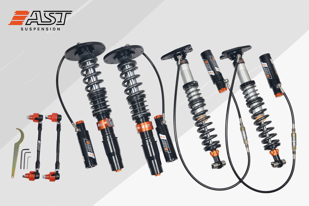 AST Suspension 5200 Series 2-Way Coilover Kit (Front/Rear Top Mounts) - 2016-2021 BMW M2 Coupe RWD (F87) RIV-B2104SD