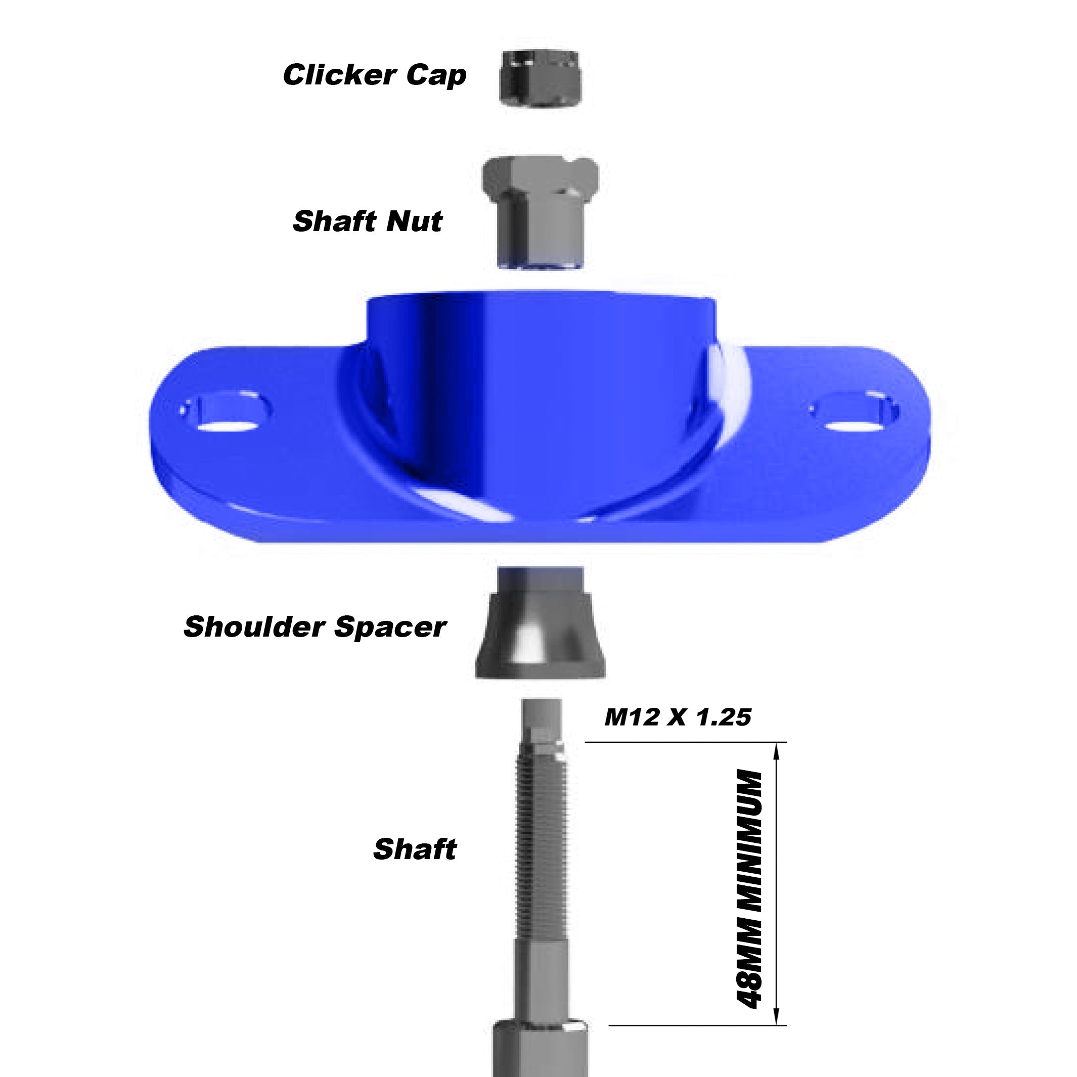 Fortune Auto Reinforced Billet Rear Shock Mounts for 2023+ Toyota GR Corolla (GZEA14)