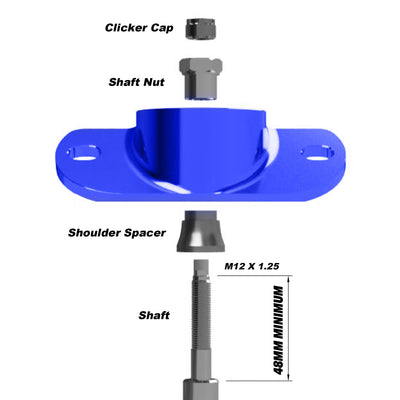 Fortune Auto Reinforced Billet Rear Shock Mounts for 2023+ Toyota GR Corolla (GZEA14)