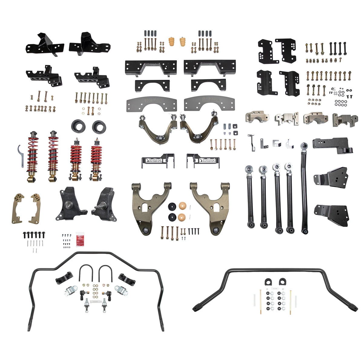 Belltech Performance Handling Kit (Compatible with OEM Brake Calipers, 4-5" Front / 4-7" Rear Drop) for 1988-1998 GMC C1500 Standard Cab RWD