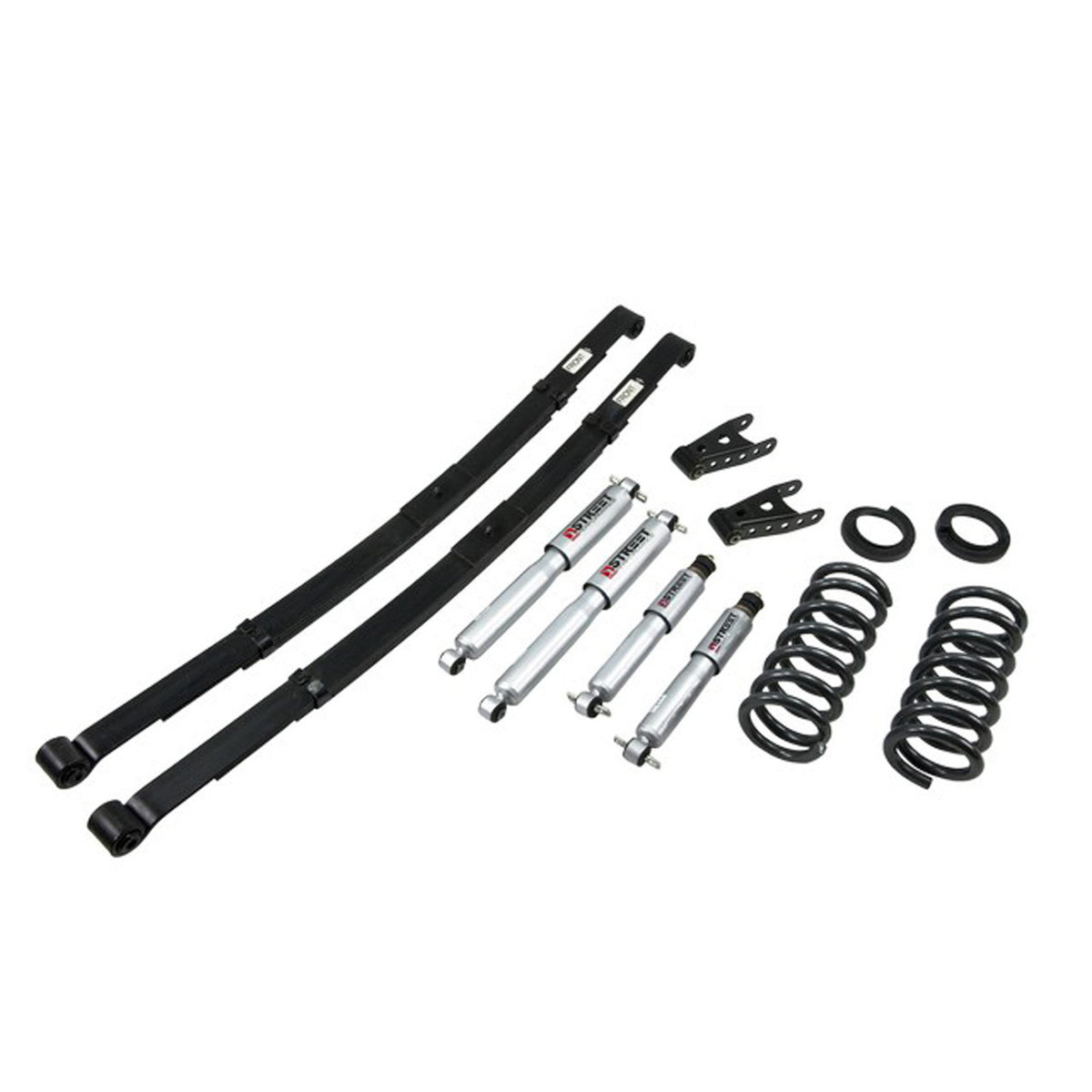 Belltech Lowering Kit w/Street Performance Shocks (2-3" Front / 4" Rear Drop) for 1992-1999 GMC C1500 Suburban RWD