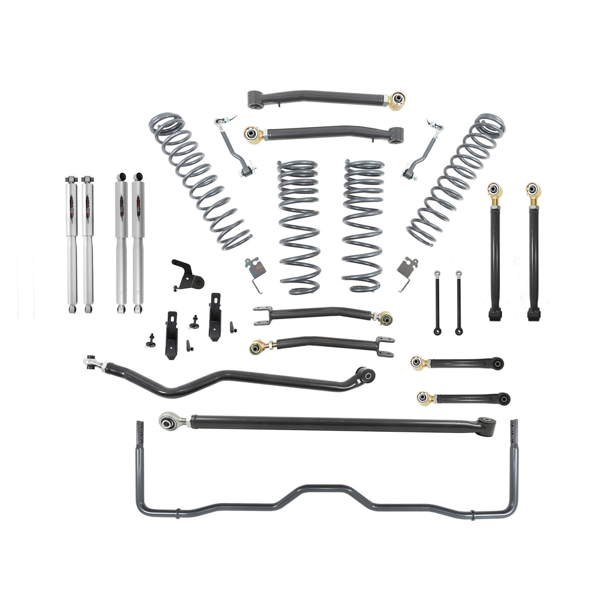 Belltech 4" Lift Kit w/Rear Sway Bar (Front and Rear Trail Performance Shocks) for 2020-2024 Jeep Gladiator Rubicon 4WD