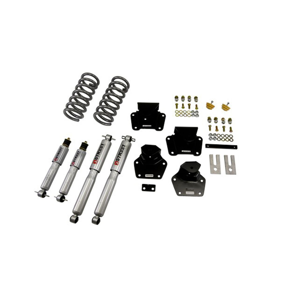 Belltech Lowering Kit w/Street Performance Shocks (2" Front / 4" Rear Drop) for 1989-1996 Dodge Dakota Standard Cab V8 RWD