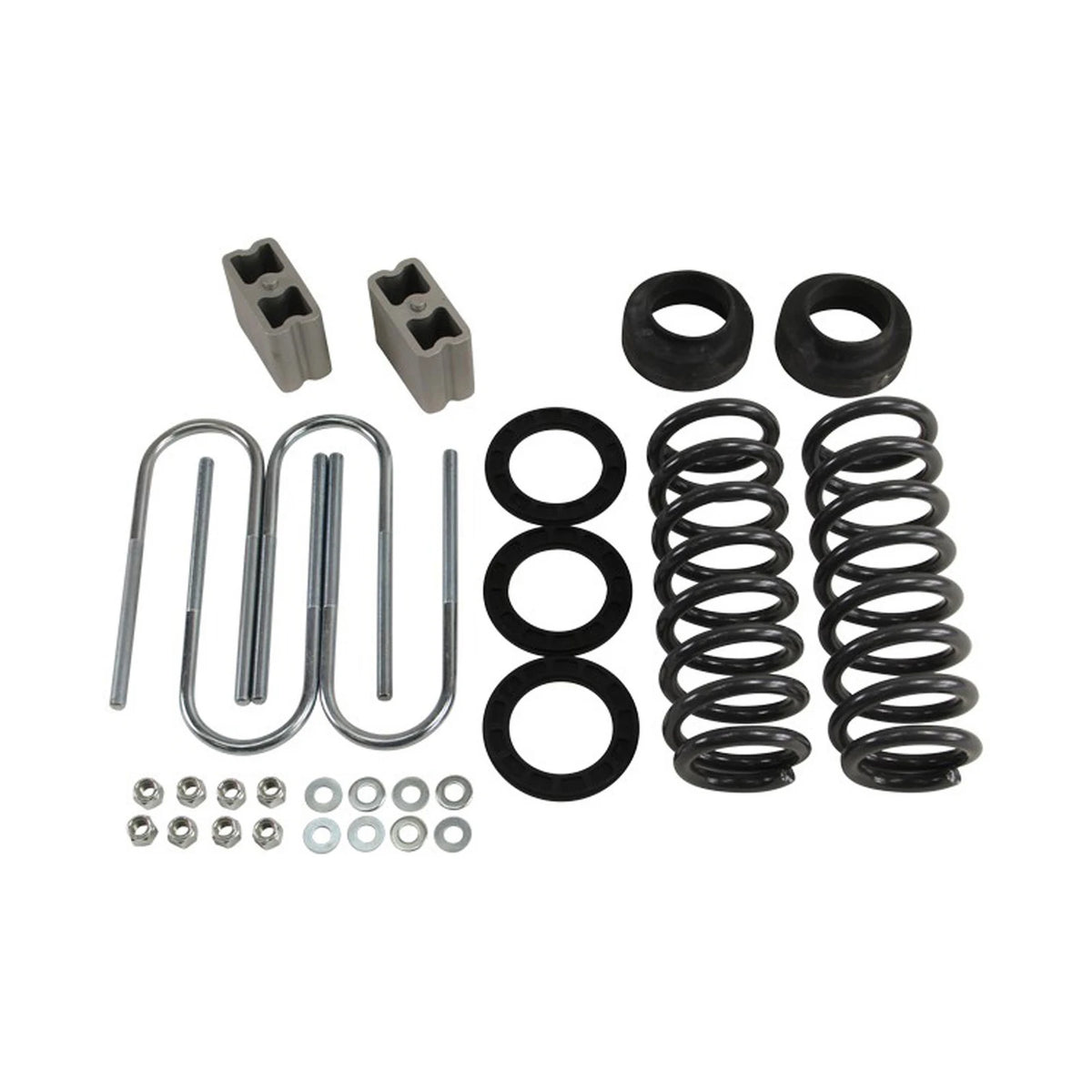 Belltech Lowering Kit w/o Shocks (1-2" Front / 3" Rear Drop) for 2004-2012 GMC Canyon Standard Cab Z85 Suspension RWD
