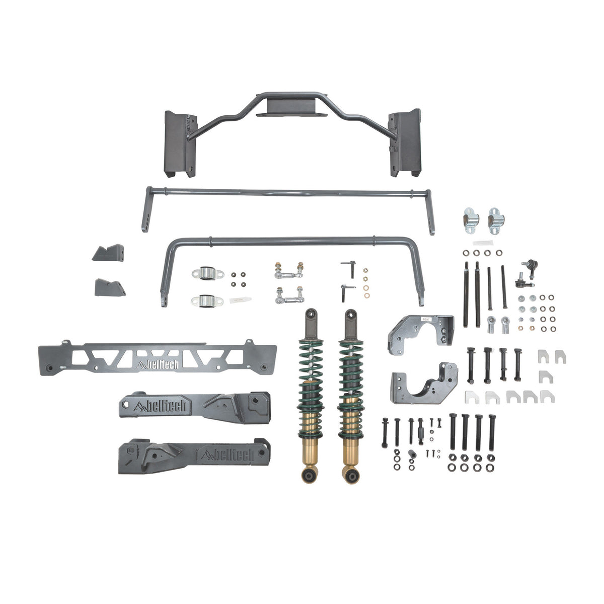 Belltech 2" Lift Kit (Handling Kit, 4400-5200Lbs Axle Rating) for 2023-2026 Mercedes-Benz Sprinter 2500 AWD