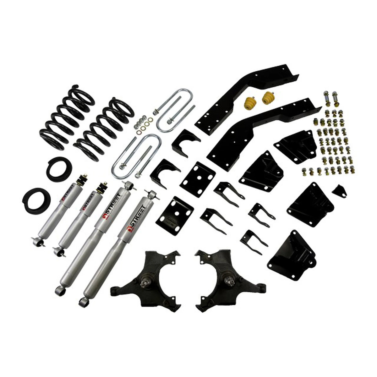 Belltech Lowering Kit w/Street Performance Shocks (4-5" Front / 7" Rear Drop) for 1995-1998 Chevrolet C2500 Suburban RWD 6-Lug