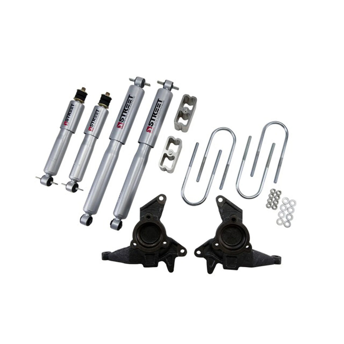 Belltech Lowering Kit w/Street Performance Shocks (2" Front / 3" Rear Drop) for 1998-2005 Chevrolet Blazer 6-Cyl RWD