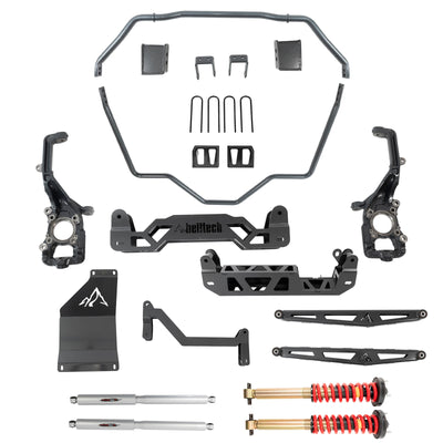 Belltech 5-7" Lift Kit (Front and Rear Trail Performance Coilovers/Shocks) for 2021-2026 Ford F-150 4WD