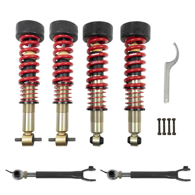 Belltech Performance Coilover Kit w/Front and Rear Height Adjustable Coilovers (0.5-3" Front / 1-4.5" Rear Drop) for 2021-2026 Chevrolet Suburban RWD/4WD w/o Magnetic Ride