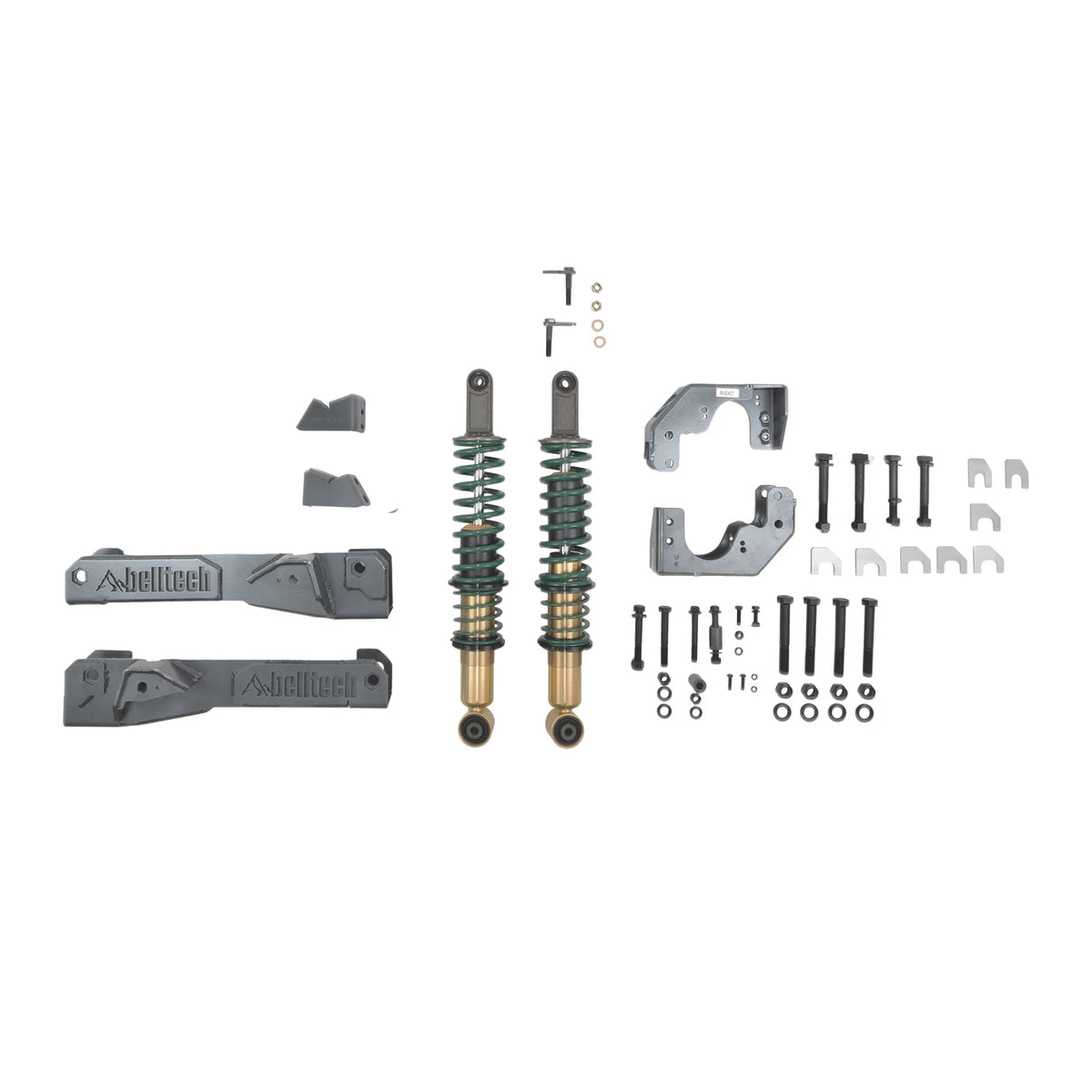 Belltech 2" Lift Kit (Coilover Kit, 3600-4400Lbs Axle Rating) for 2023-2026 Mercedes-Benz Sprinter 2500 AWD
