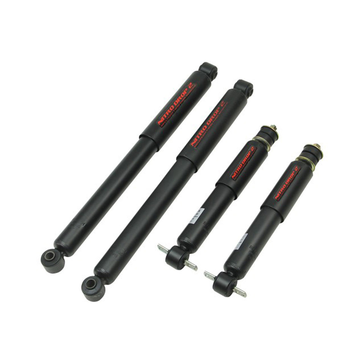 Belltech Nitro Drop 2 OEM Stock Replacement Shock Set (0" Front / 0" Rear Drop) for 2000-2001 Chevrolet Suburban 2500 RWD