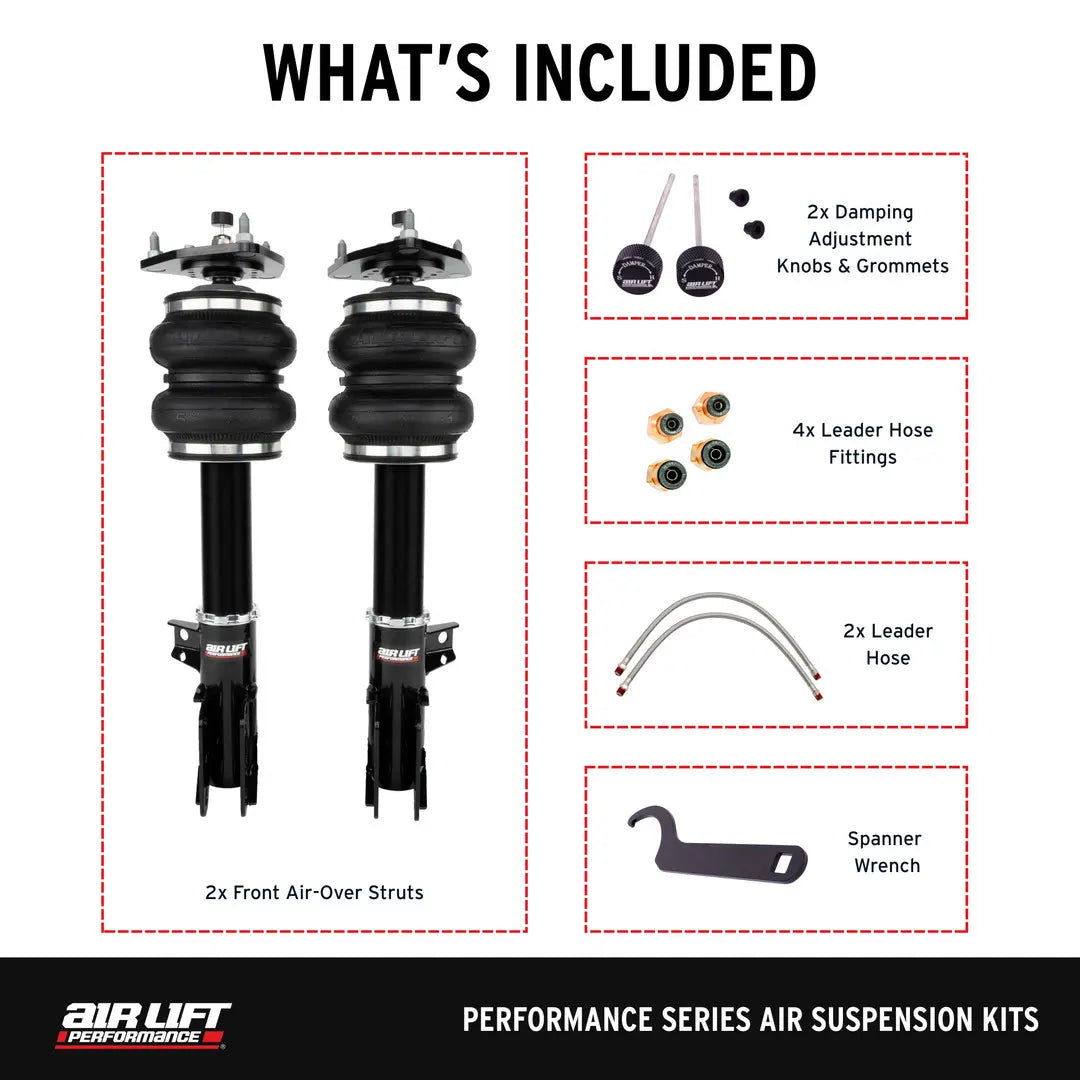 Air Lift Performance front kit for the Ford Mustang