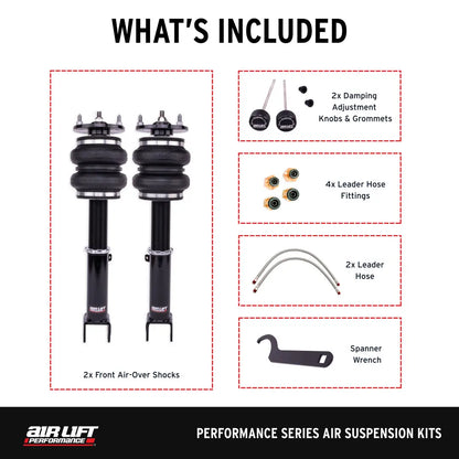Air Lift Performance Front Kit - 2017-2023 Lexus IS350 RWD (XE30) 76018