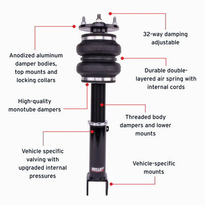 Air Lift Performance Front Kit - 2018-2023 Lexus IS300 RWD (XE30) 76018