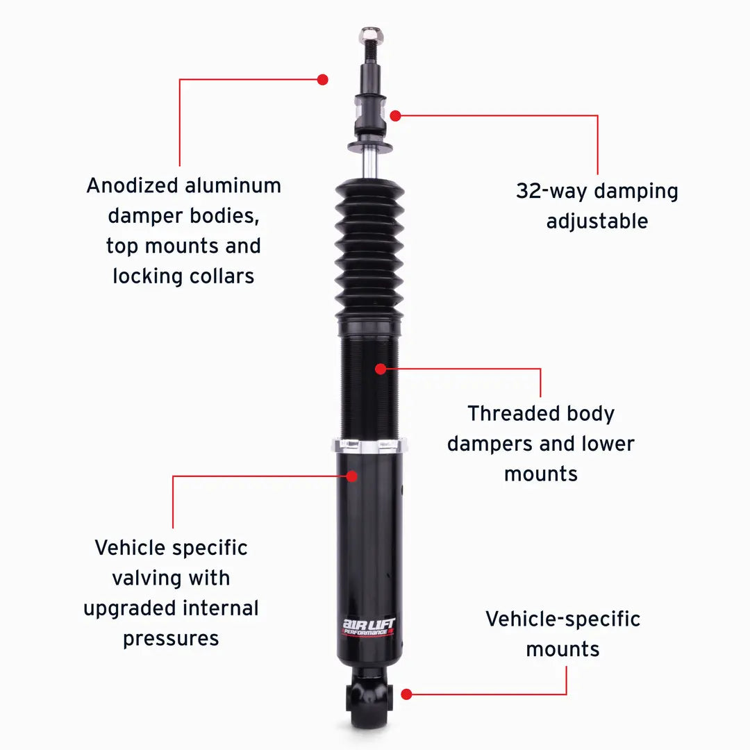 Air Lift Performance Rear Performance Kit - 2006-2009 Volkswagen Rabbit (MK5) 76502