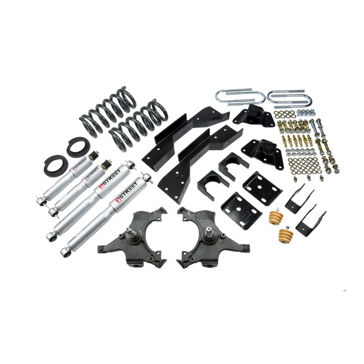 Belltech Lowering Kit w/Street Performance Shocks (4" or 5" Front / 5.5" Rear Drop) for 1995-1999 Chevrolet Tahoe RWD