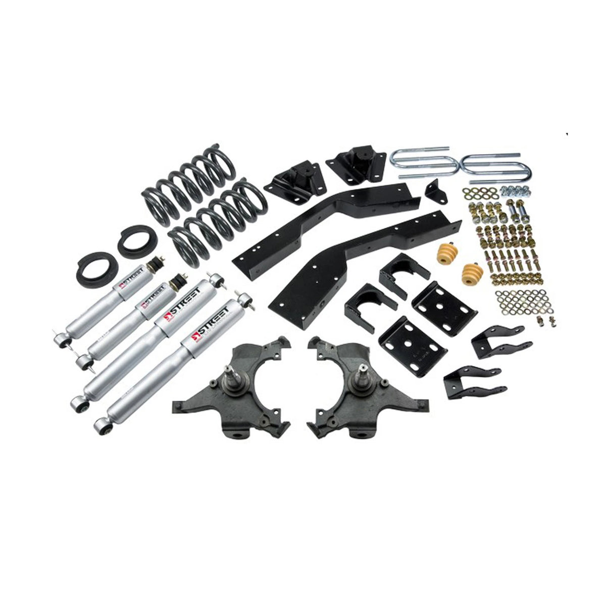 Belltech Lowering Kit w/Street Performance Shocks (4-5" Front / 7" Rear Drop) for 1992-1994 Chevrolet C2500 Suburban RWD 6-Lug