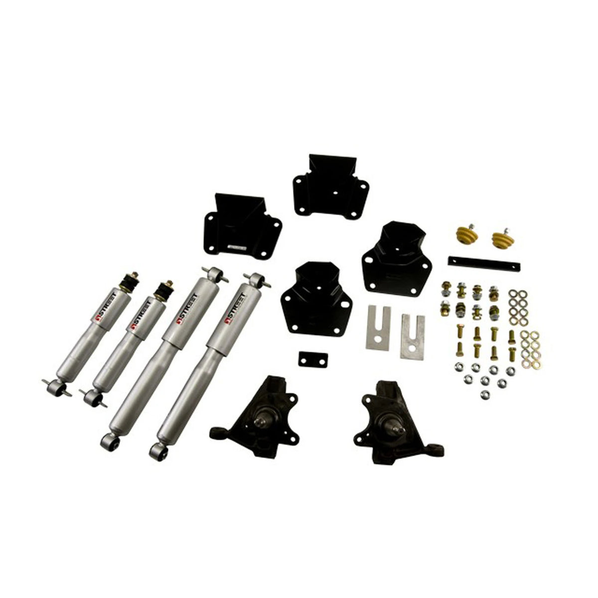 Belltech Lowering Kit w/Street Performance Shocks (2" Front / 4" Rear Drop) for 1989-1990 Dodge Dakota Standard Cab RWD