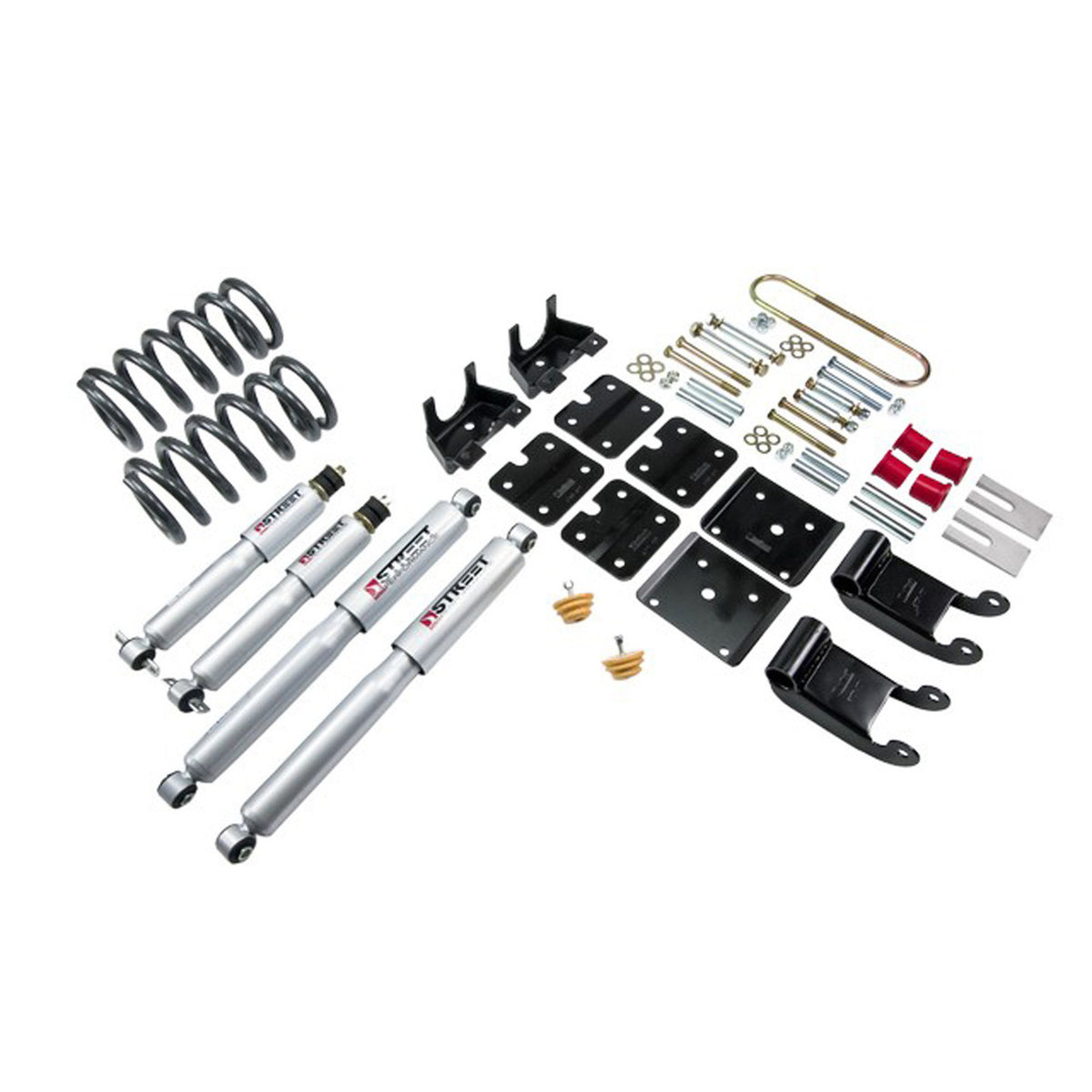 Belltech Lowering Kit w/Street Performance Shocks (2.5" Front / 3.5" Rear Drop) for 1995-2002 Chevrolet Astro w/Factory Steel Leaf RWD