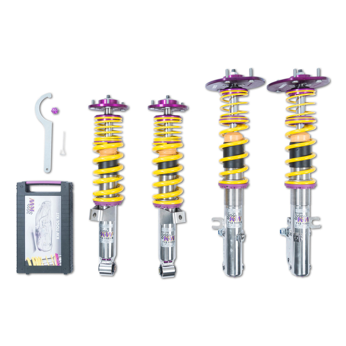 KW Suspension Clubsport 2-Way Coilover Kit for 1995-1998 Porsche 911 Carrera 2 RWD (993) 35271804