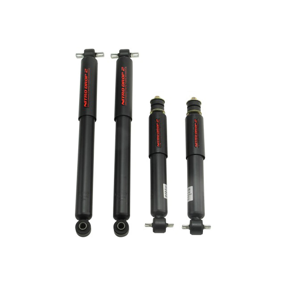 Belltech Nitro Drop 2 Shock Set (0-2" Front / 0-3" Rear Drop) for 1991-2003 GMC Sonoma Standard Cab/Extended Cab RWD