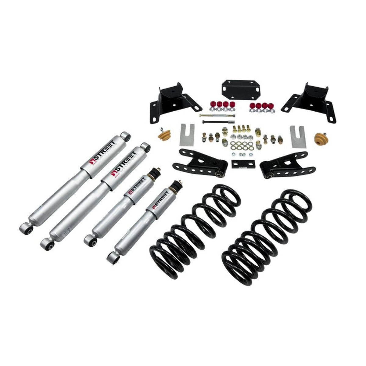 Belltech Lowering Kit w/Street Performance Shocks (2" Front / 4" Rear Drop) for 1987-1996 Ford F-150 Extended Cab except Lightning RWD