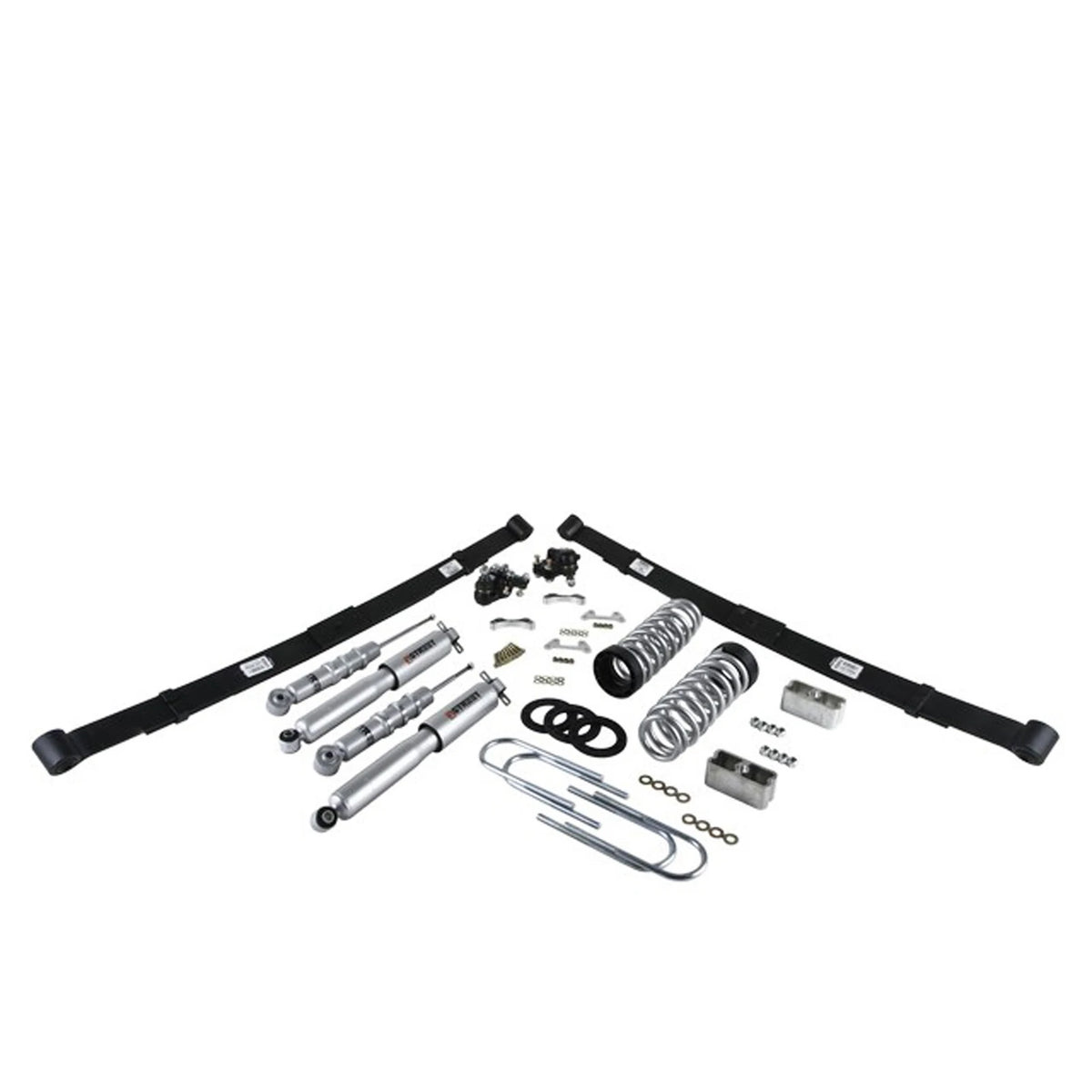 Belltech Lowering Kit w/Street Performance Shocks (3-4" Front / 5" Rear Drop) for 2004-2012 Chevrolet Colorado Extended Cab/Crew Cab Z85 Suspension RWD