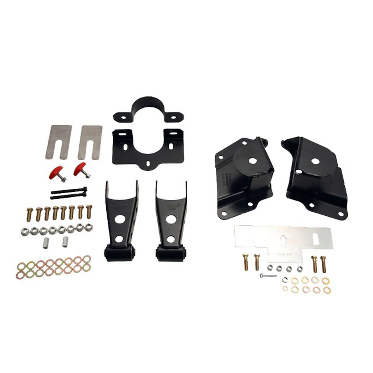 Belltech Shackle & Hanger Kit (4" Drop) for 1999-2006 Chevrolet Silverado 1500 Extended Cab RWD/AWD/4WD Short Bed