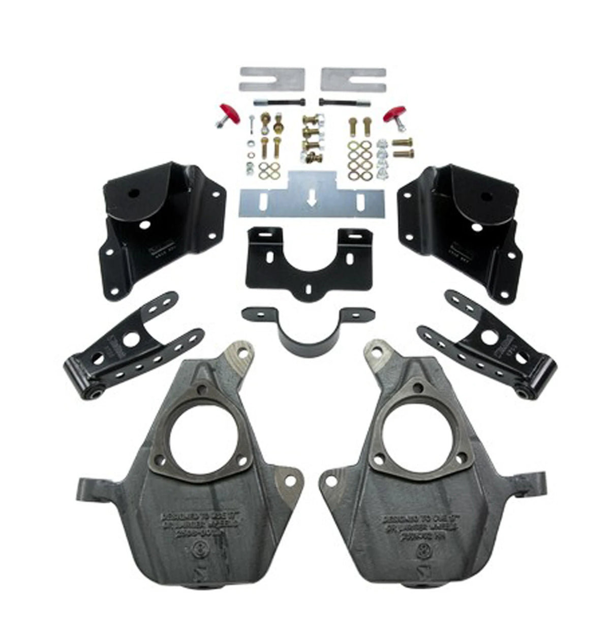 Belltech Lowering Kit w/o Shocks (Front Torsion Bar Suspension Only, 2" Front / 3" Rear Drop) for 2005-2006 Chevrolet Silverado 1500 Extended Cab RWD w/Front Torsion Bars