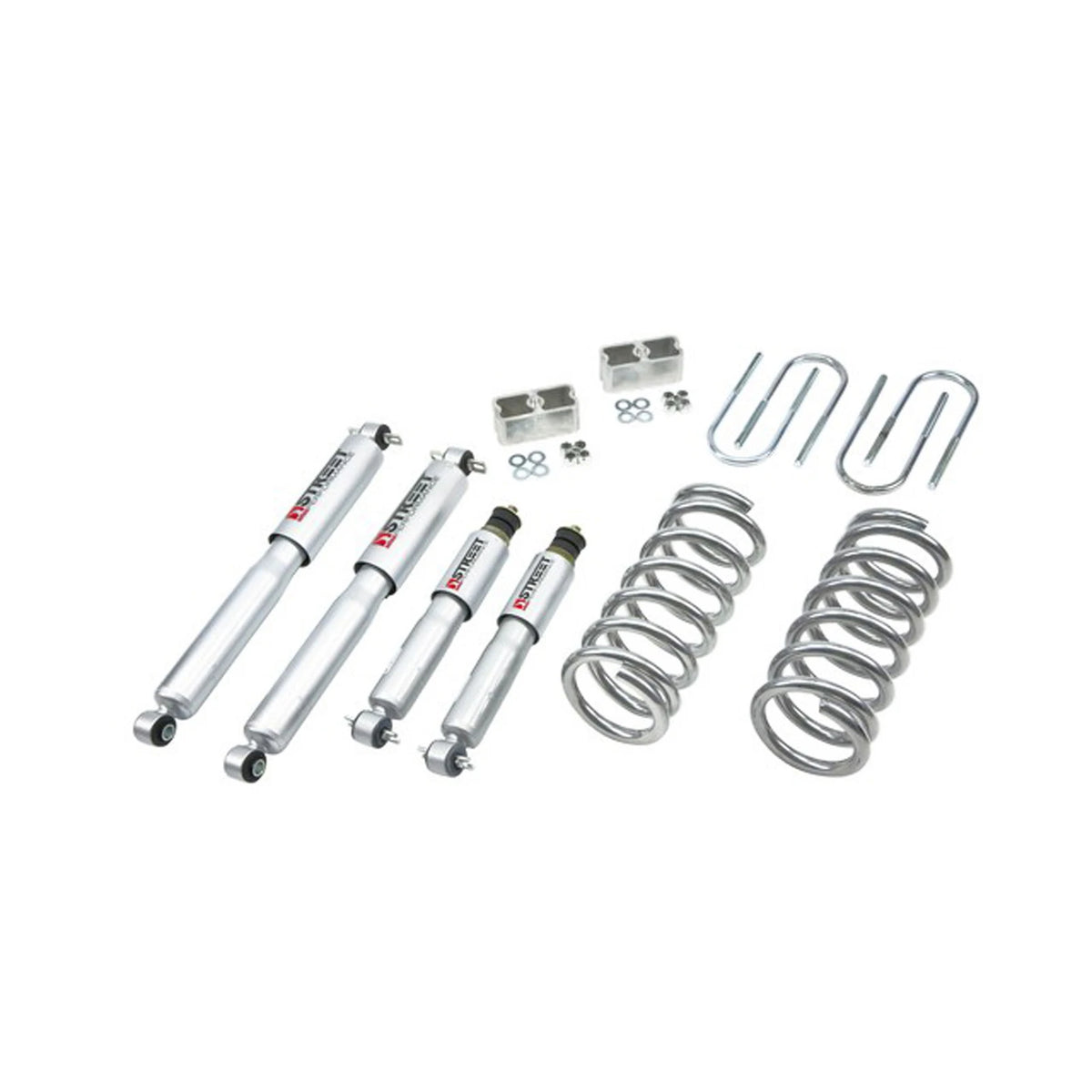 Belltech Lowering Kit w/Street Performance Shocks (1" Front / 2" Rear Drop) for 1996-2000 Isuzu Hombre 4-Cyl RWD