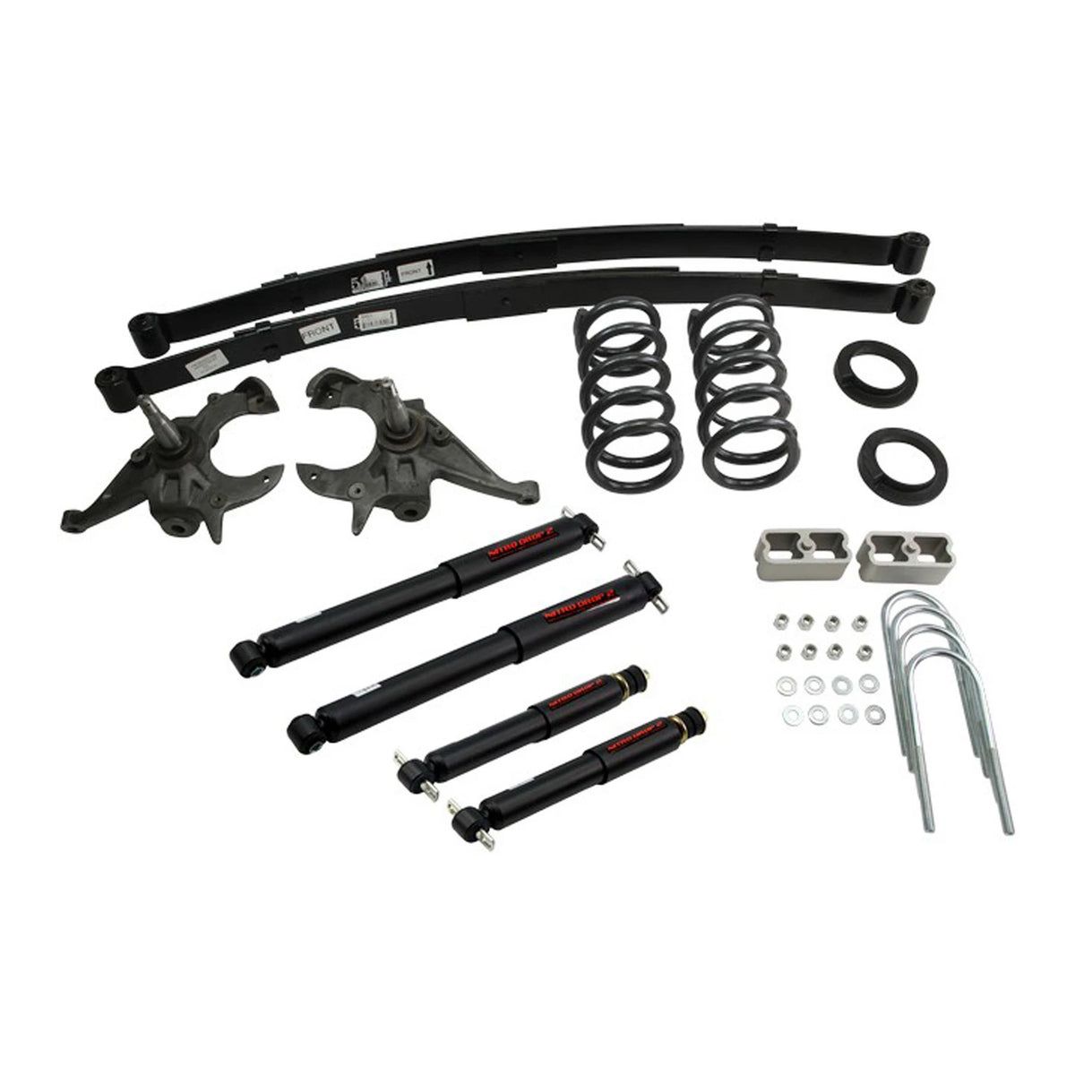Belltech Lowering Kit w/Nitro Drop 2 Shocks (4-5" Front / 5" Rear Drop) for 1994-2003 Chevrolet S10 Standard Cab 6-Cyl RWD