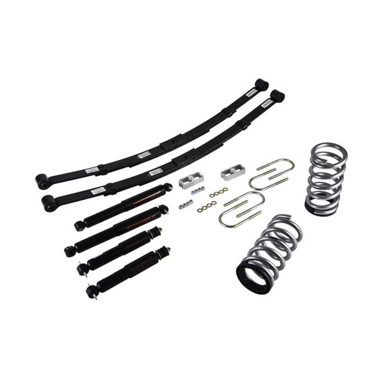 Belltech Lowering Kit w/Nitro Drop 2 Shocks (2-3" Front / 4" Rear Drop) for 1995-1997 Chevrolet Blazer 6-Cyl RWD