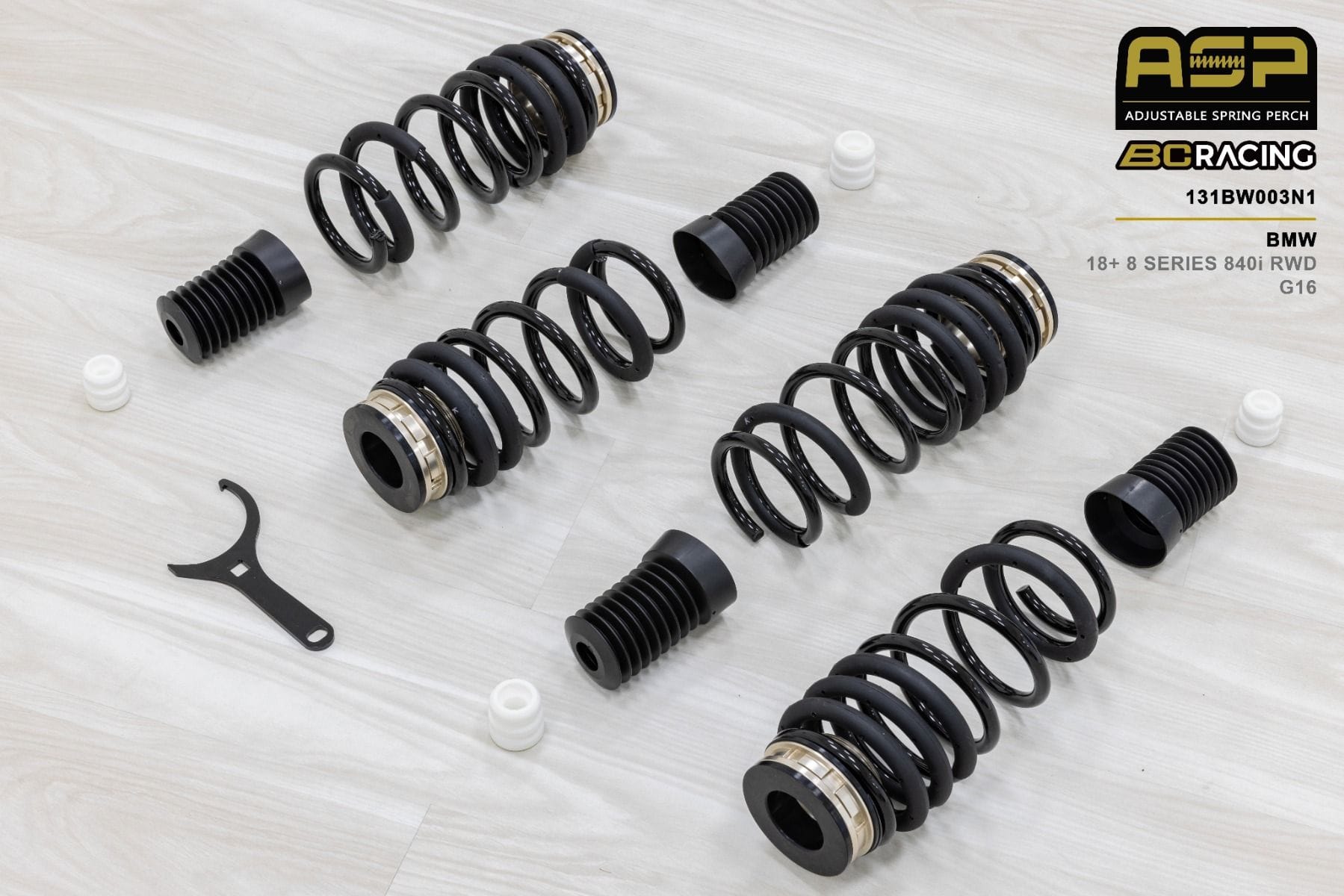 BC Racing ASP Series Springs for 2019-2024 BMW 8 Series 840i RWD 131BW003N1
