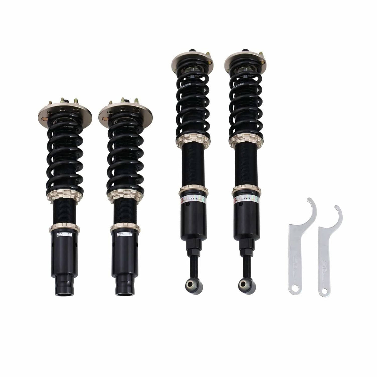 BC Racing BR Series coilovers (True Rear) for the BMW 325es