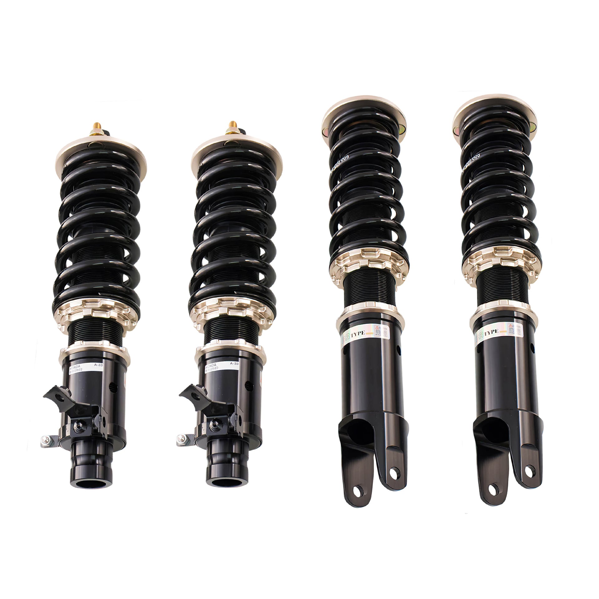 BC Racing ER Series Coilovers for 1988-1991 Honda Civic FWD (EF9/ED) Rear Fork A-33-ER