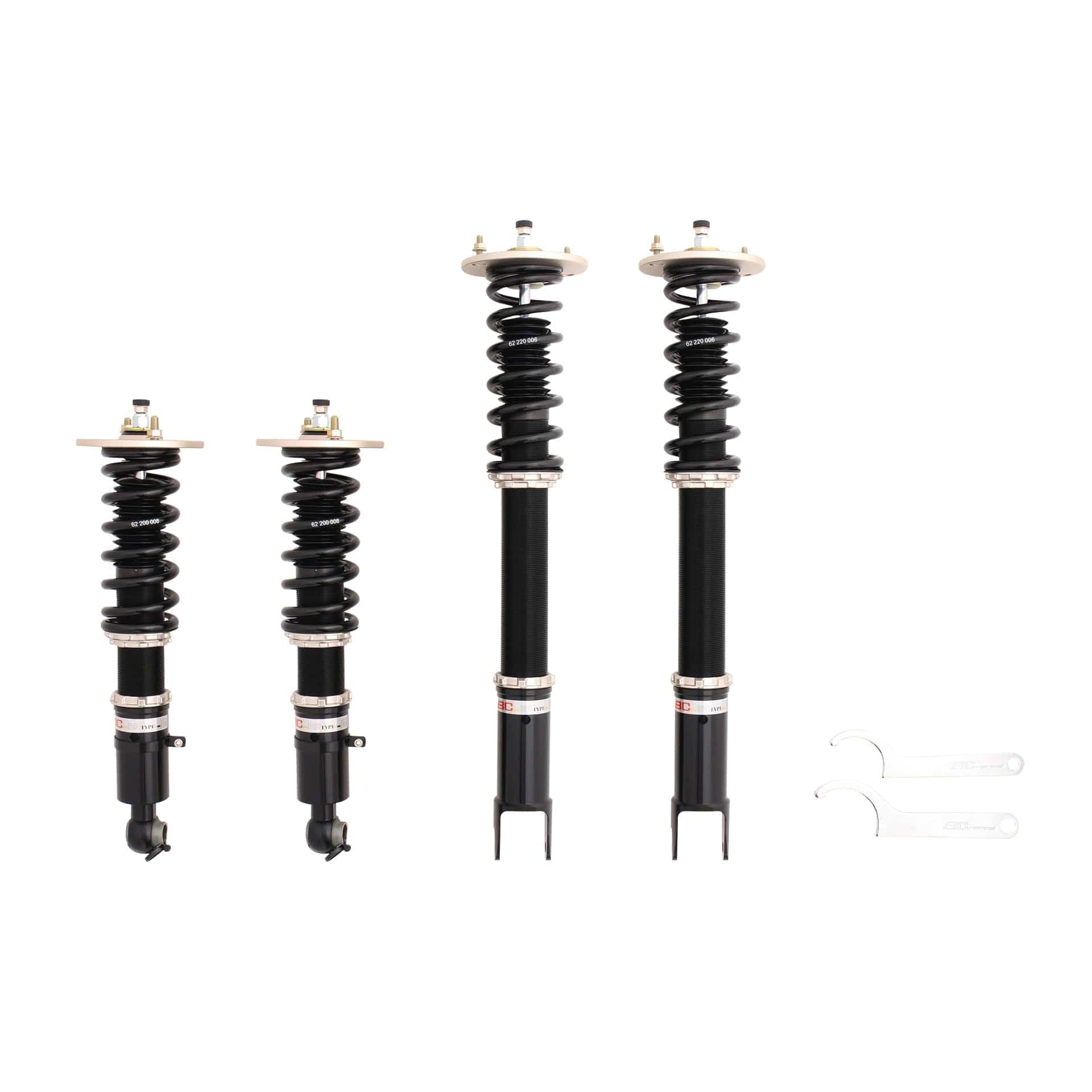 BC Racing ER Series Coilovers for 1999-2002 Nissan Skyline R34 GTS RWD (ER34) Rear Fork D-18-ER