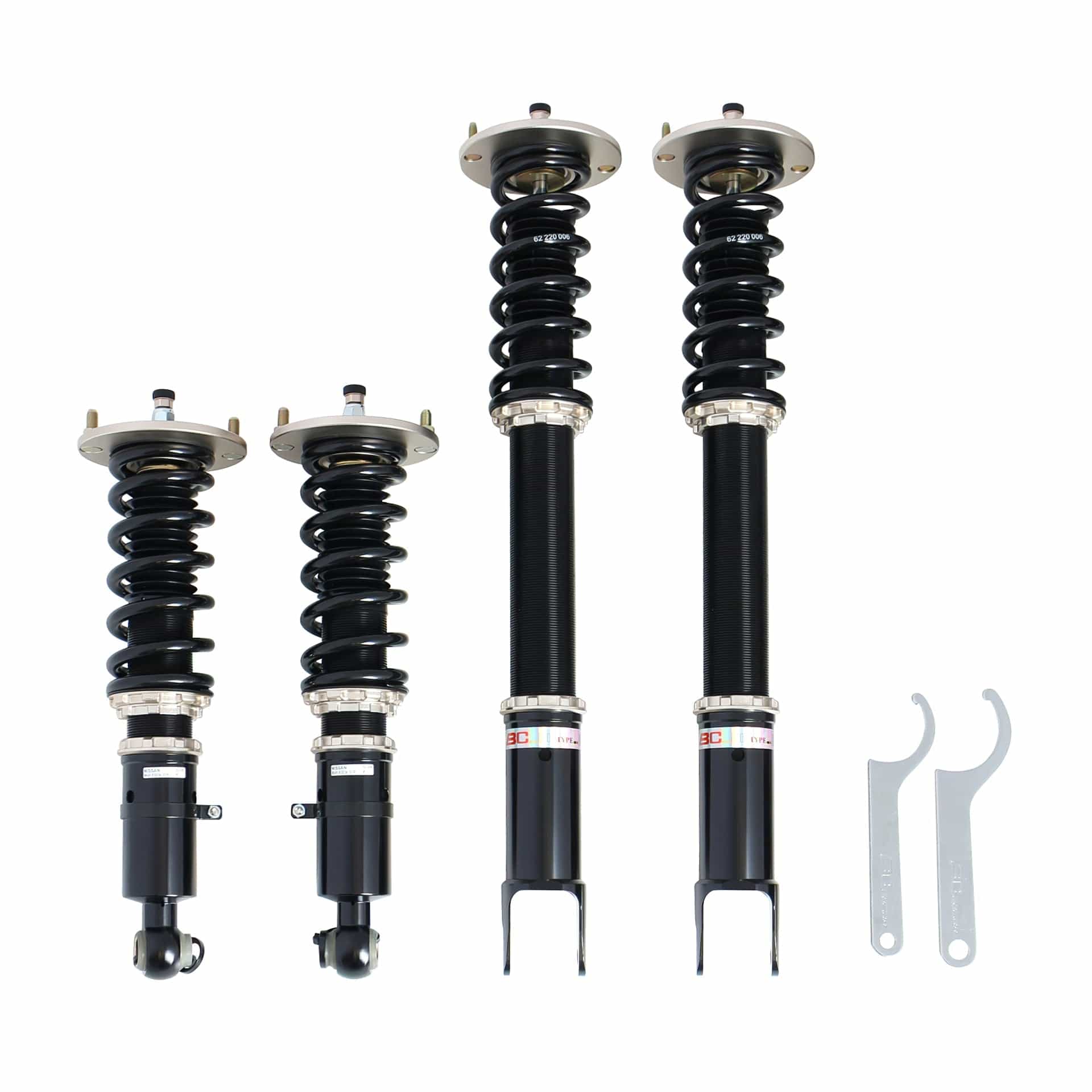 BC Racing ZX Series Coilovers for 1995-1998 Nissan Skyline R33 GTR AWD (BCNR33) D-08-ZX