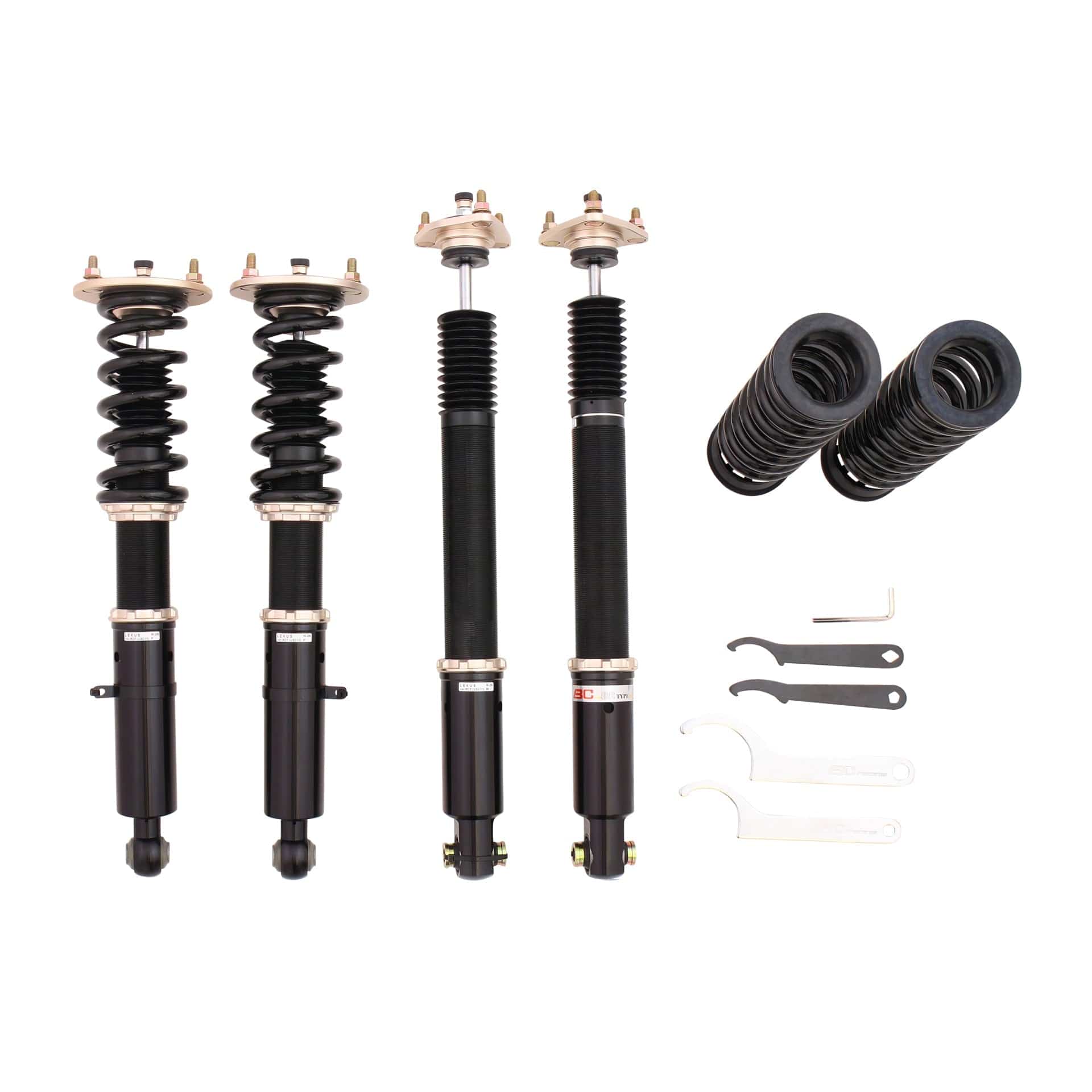 BC Racing ZX Series Coilovers for 2015-2017 Lexus RCF RWD (USC10) R-26-ZX