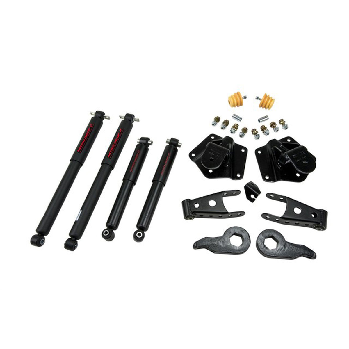 Belltech Lowering Kit w/Nitro Drop 2 Shocks (1" or 3" Front / 3" Rear Drop) for 1995-1999 Chevrolet Tahoe 4WD 4-Door