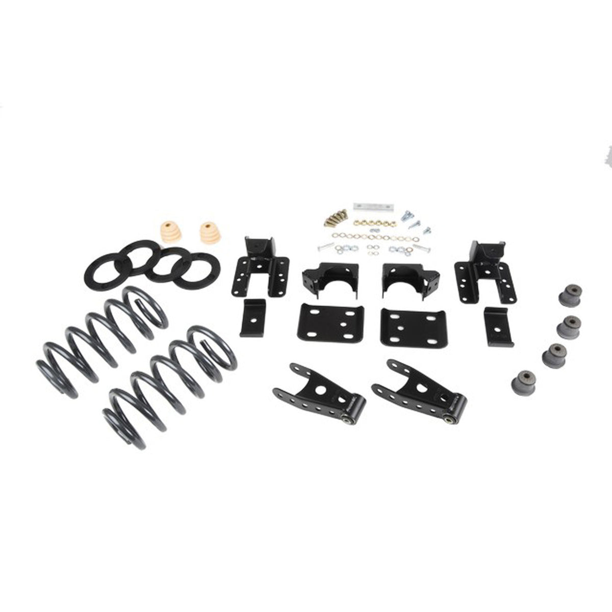 Belltech Lowering Kit w/o Shocks (1" or 2" Front / 4" Rear Drop) for 2007-2013 Chevrolet Silverado 1500 Standard Cab RWD