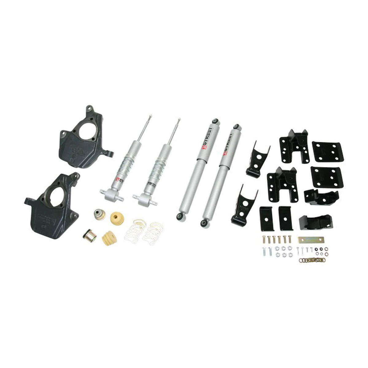 Belltech Lowering Kit w/Street Performance Shocks (2" Front / 4" Rear Drop) for 2007-2013 Chevrolet Silverado 1500 RWD/4WD