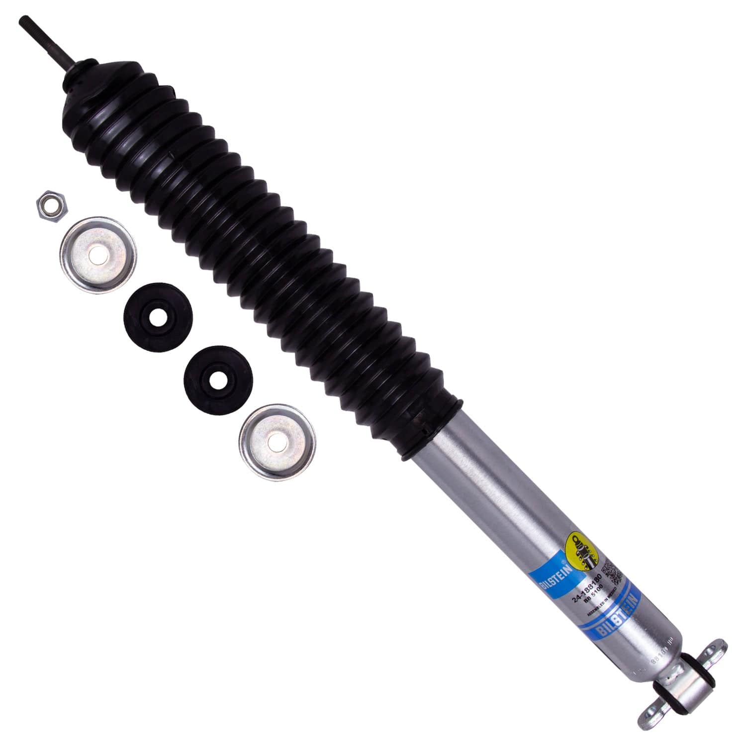 Bilstein B8 5100 Suspension Front Shock Absorber (24.63 in. Extended, w/ Short Arm Lift Kit) for 1997-2006 Jeep Wrangler 24-188180