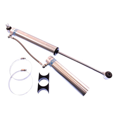 Bilstein B8 5160 46mm Monotube Suspension Rear Shock Absorber - 14.87 in. Collapsed, 24.92 in. Extended, Eye 12.7mm Lower Mount 25-187793
