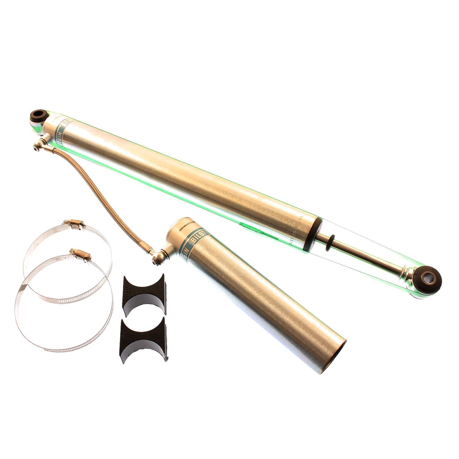 Bilstein B8 5160 46mm Monotube Suspension Rear Shock Absorber - 20.28 in. Collapsed, 34.39 in. Extended, Eye 16mm Lower Mount 25-188370