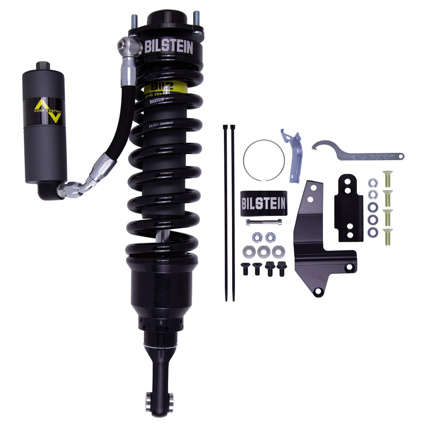 Bilstein B8 8112 (ZoneControl CR) Front Left Shock Absorber and Coil Spring Assembly (22.80 in. Extended) for 2010-2014 Toyota FJ Cruiser (J150) 41-324172