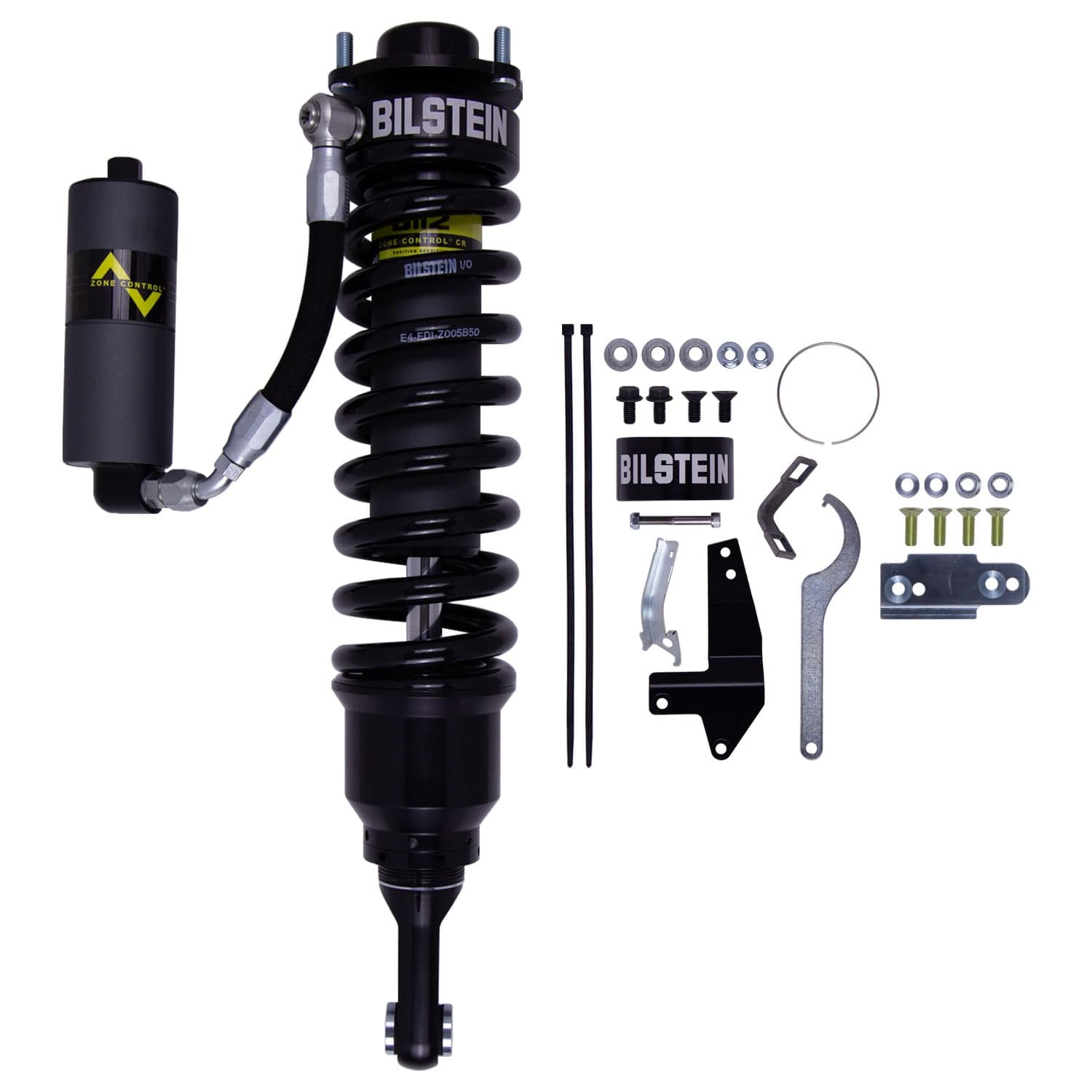 Bilstein B8 8112 (ZoneControl CR) Front Left Shock Absorber and Coil Spring Assembly (22.80 in. Extended, EVO Grey) for 2007-2009 Toyota FJ Cruiser 41-326329