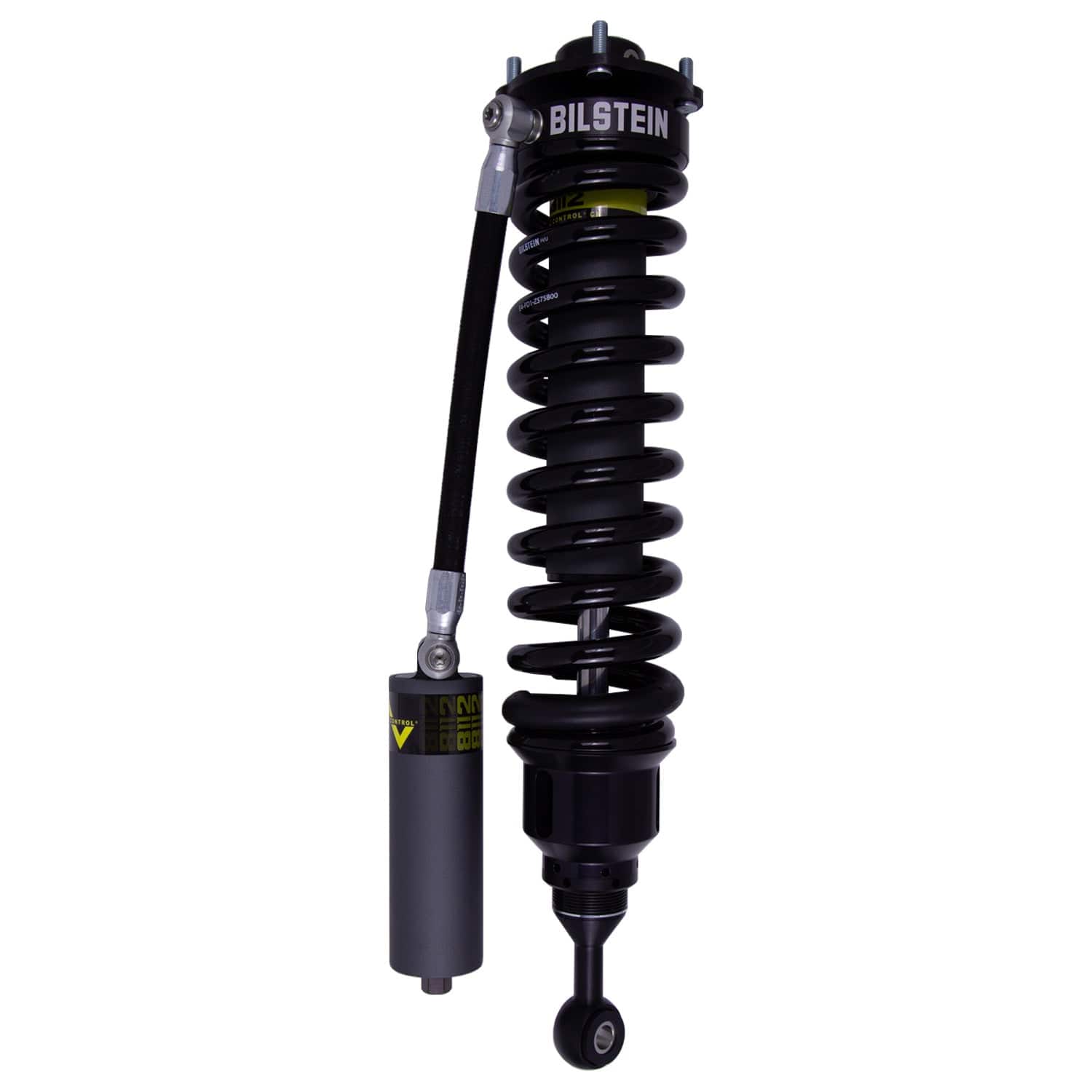 Bilstein B8 8112 (ZoneControl CR) Front Left Shock Absorber and Coil Spring Assembly for 2015-2021 Toyota Tundra - 25.79 in. Extended, EVO Grey 41-326022
