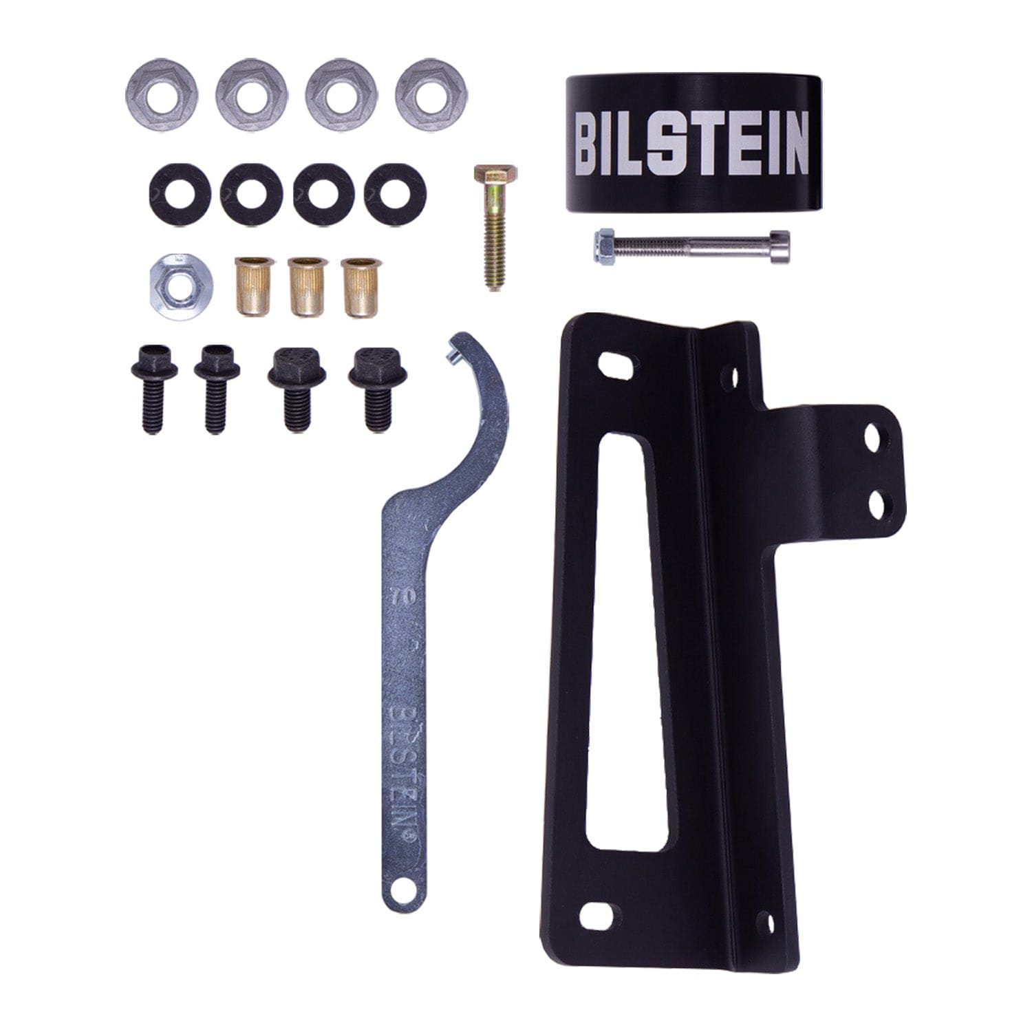 Bilstein B8 8112 (ZoneControl CR) Front Right Shock Absorber and Coil Spring Assembly for 2015-2021 Toyota Tundra - 25.79 in. Extended, EVO Grey 41-326039