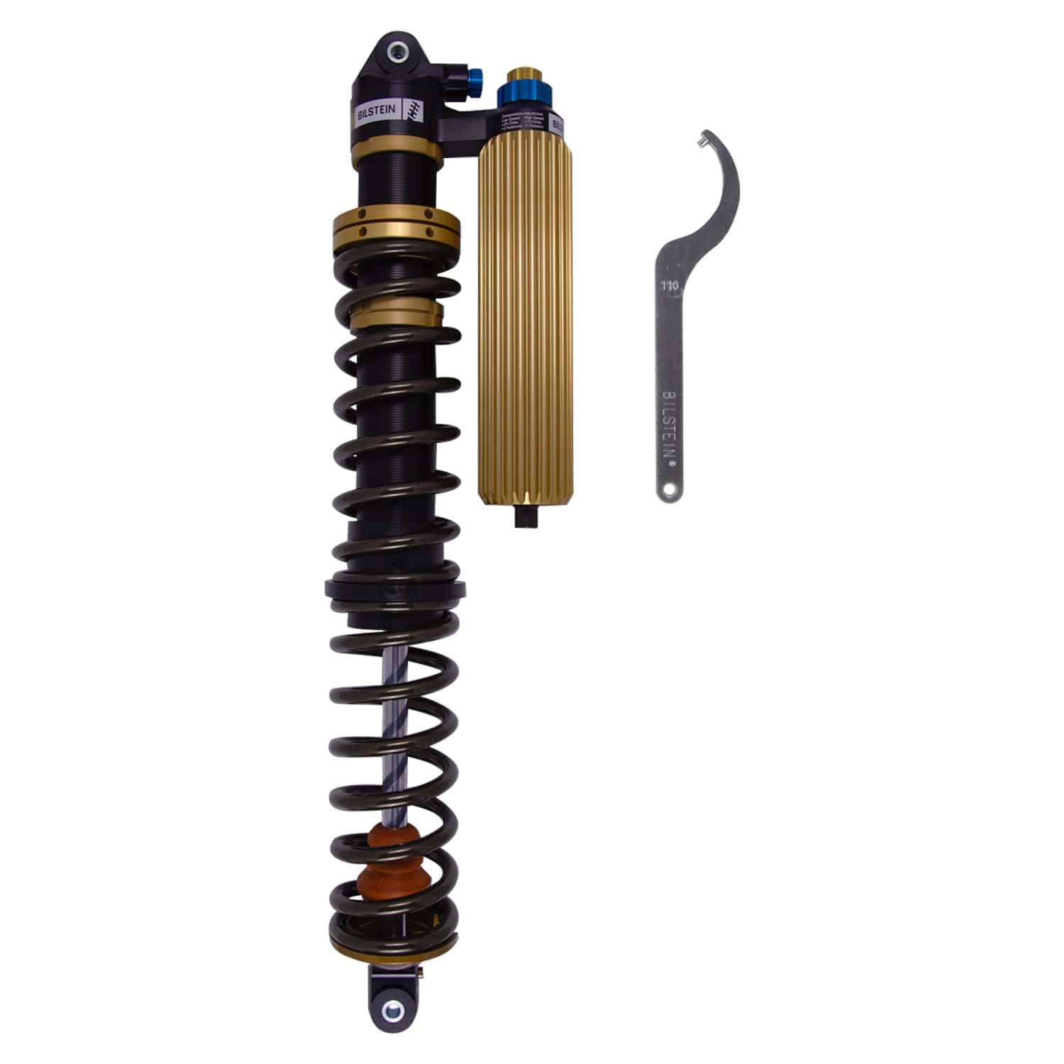 Bilstein Black Hawk Powersports Front Left Shock Absorber and Coil Spring Assembly for 2020-2024 Can-Am Maverick X3 Max X mr Turbo RR 41-338117